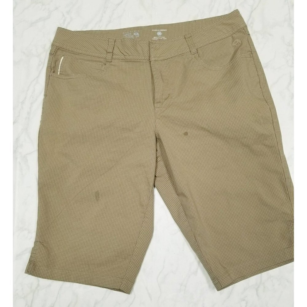 Mountain Hardwear Bermuda‎ Shorts Womens size 10 beige and brown